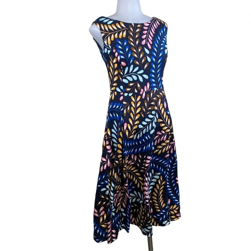 Boden Mary Sleeveless Print Midi Dress - Picture 5 of 14